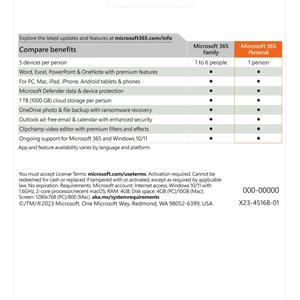 Key-Online Phần mềm Microsoft 365 Personal (1 năm / 1 tài khoản / 5 thiết bị)