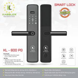 Khóa Vân Tay Kassler KL-600PG – Titan Siêu Bền